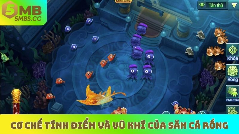 Cơ chế tính điểm và vũ khí của Săn Cá Rồng