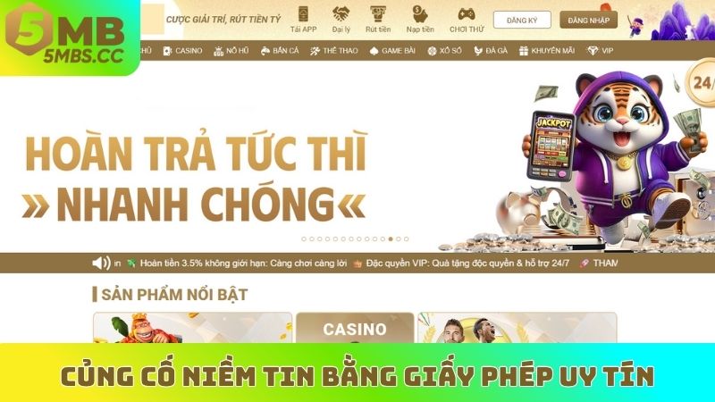Củng cố niềm tin bằng giấy phép uy tín