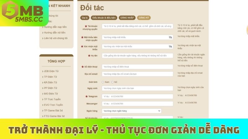 Trở thành đại lý - Thủ tục đơn giản dễ dàng